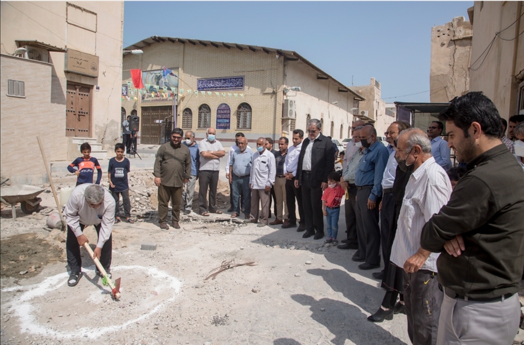 آغاز عملیات اجرایی سامان‌دهی گذر مسجد شیخ سعدون بوشهر