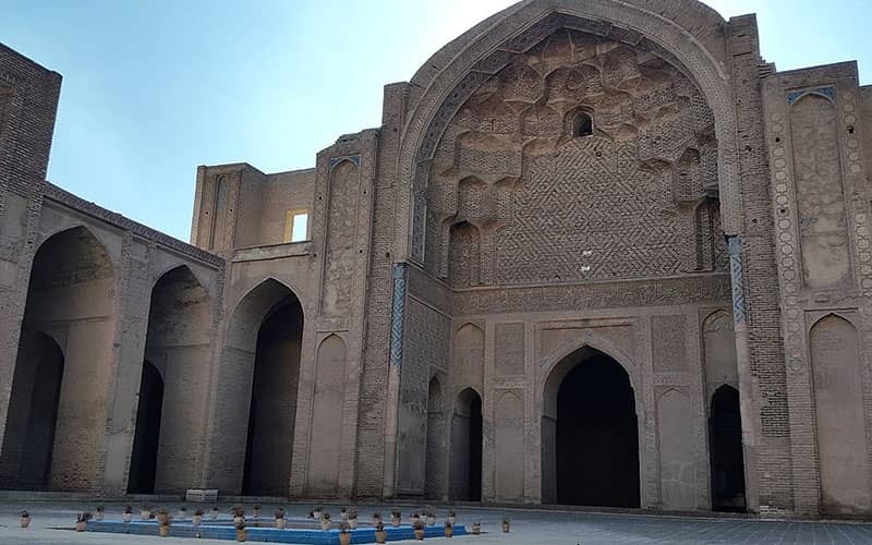 هنر معماری مسجد جامع ورامین از آسمان