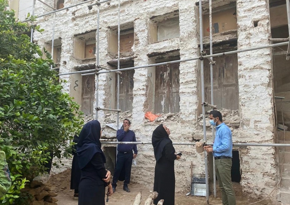 مرمت عمارت کمندی در بوشهر