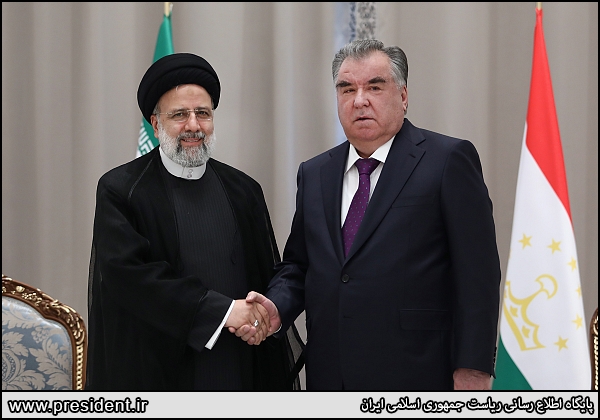 دیدار روسای جمهوری ایران و تاجیکستان