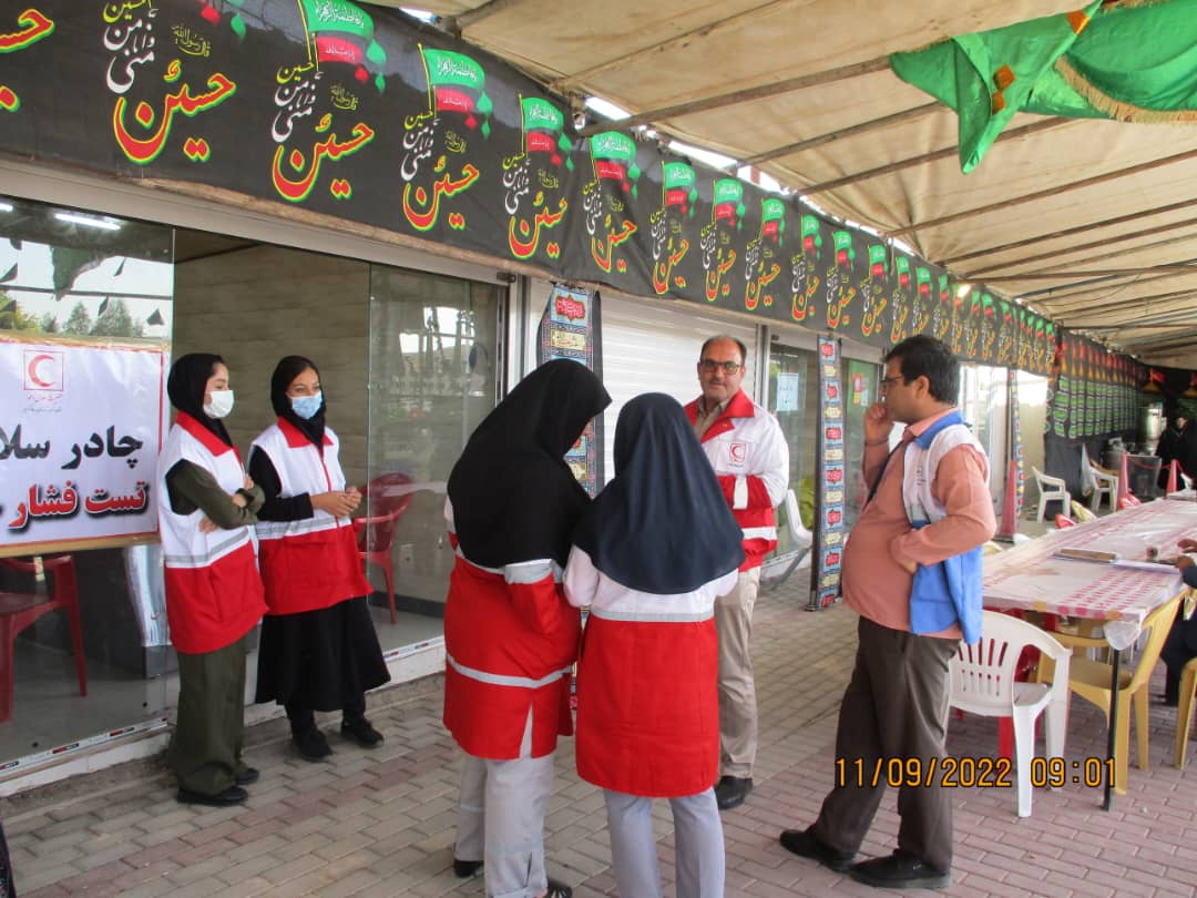 بازدید مشترک از روند خدمت‌رسانی به زائران اربعین حسینی در موکب‌‌های شهرستان زرندیه مرکزی