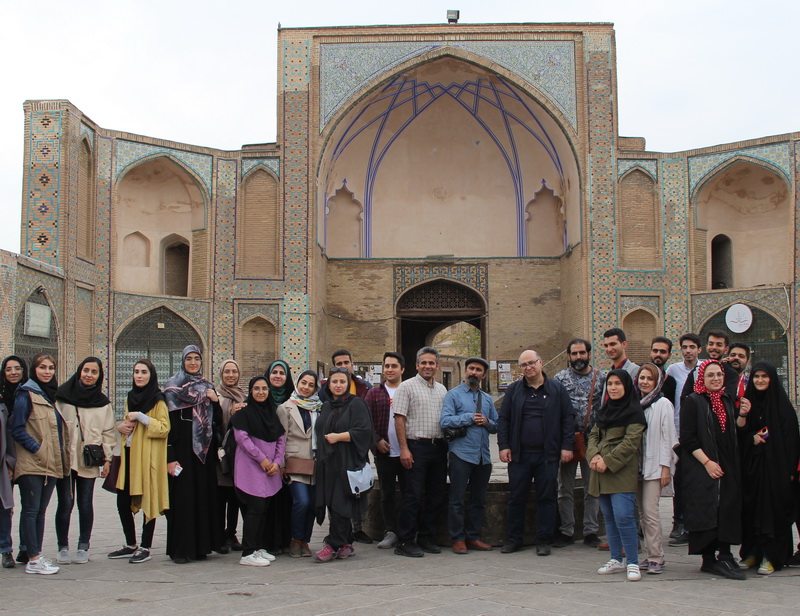بازدید دانشجویان دانشگاه علم و صنعت از آثار تاریخی قزوین