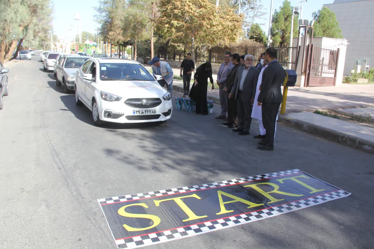 مسابقه رالی اتومبیل‌رانی خانوادگی یادواره شهدای مدافع امنیت در مسیر زاهدان زابل زهک