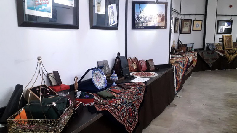 افتتاح نمایشگاه آثار راه‌یافتگان به جشنواره صنایع‌دستی بسیج قزوین