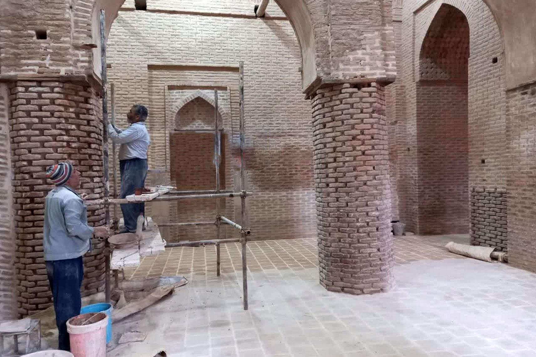 پایان عملیات مرمت مسجد جامع تاریخی زواره اصفهان