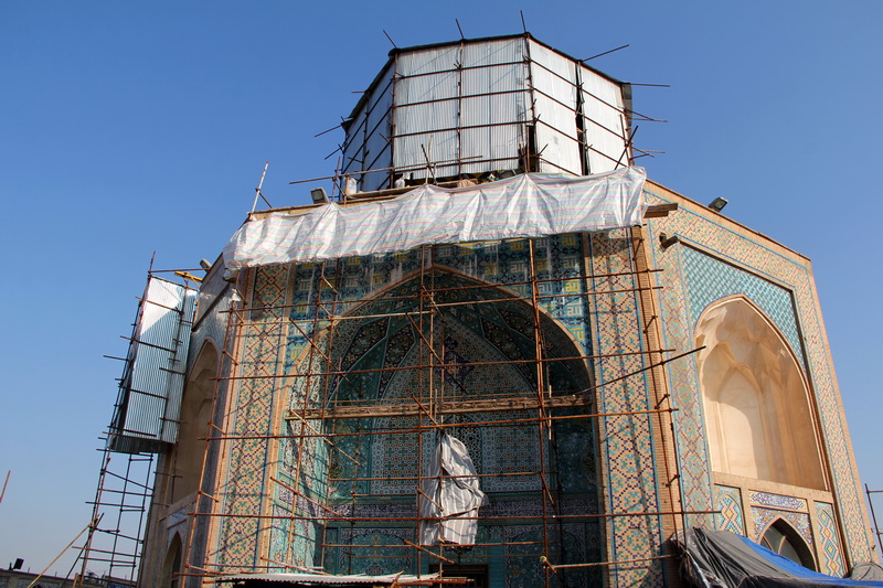 پروژه مرمت آستان مقدس امامزاده حسین(ع) وارد فاز جدید شد
