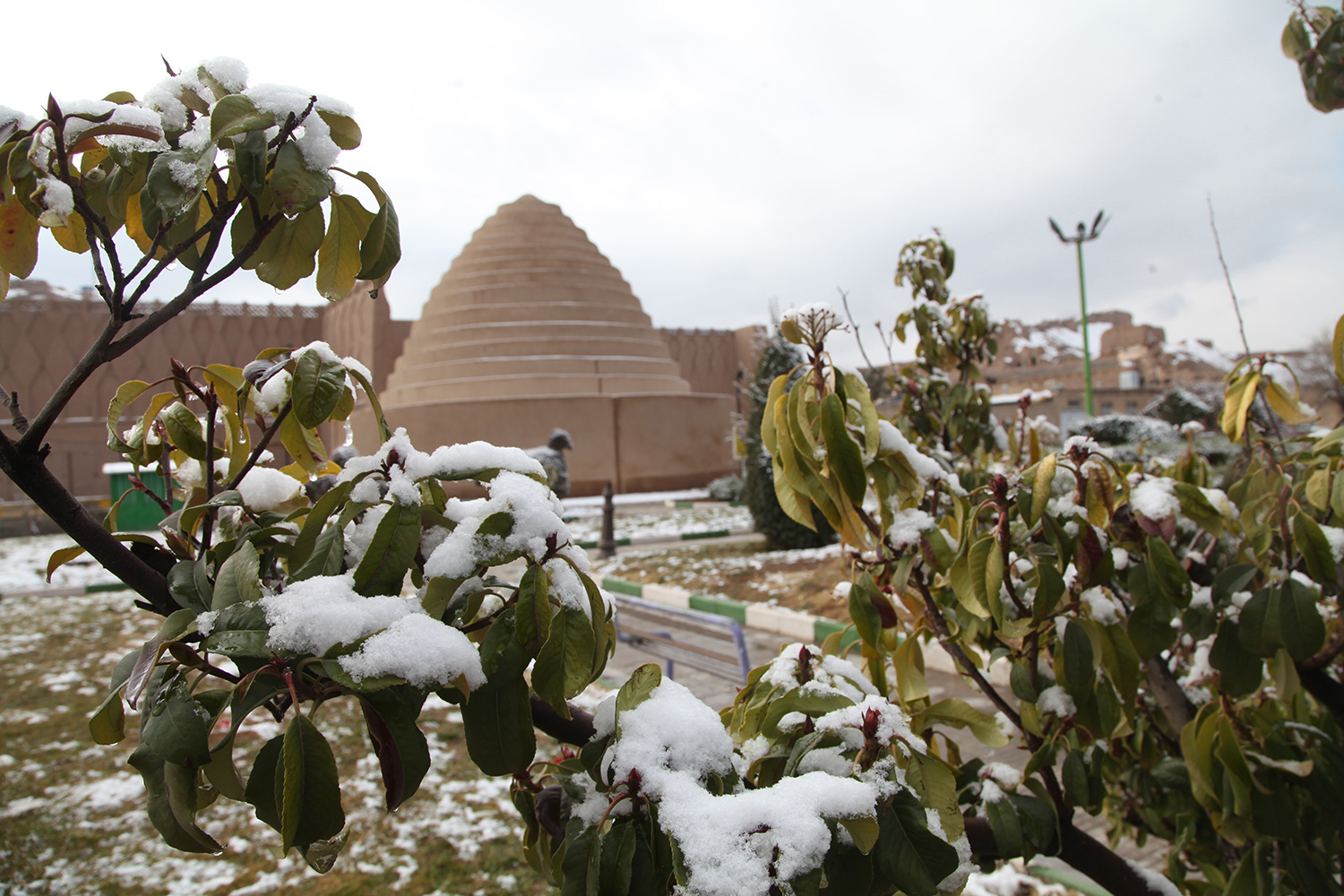 بارش برف زمستانی در کرمان