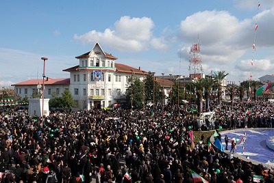 حضور مردم  رشت در راهپیمایی 22 بهمن