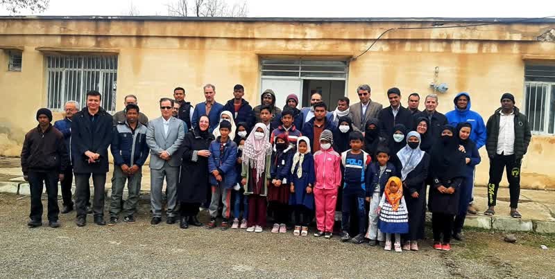 بازدید از مهمان‌شهر پناه‌دهندگان میانماری شهر سلطانیه زنجان