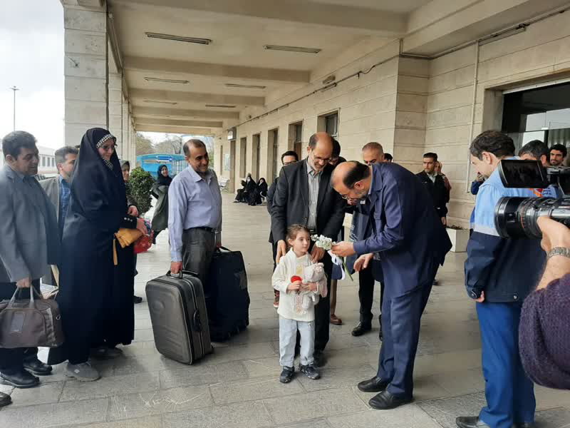 برگزاری آیین استقبال از مسافران نوروزی در قزوین