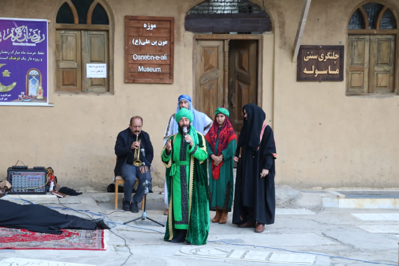 برگزاری مراسم تعزیه شهادت امام علی(ع) در امامزاده عون بن علی شهرستان ماسوله