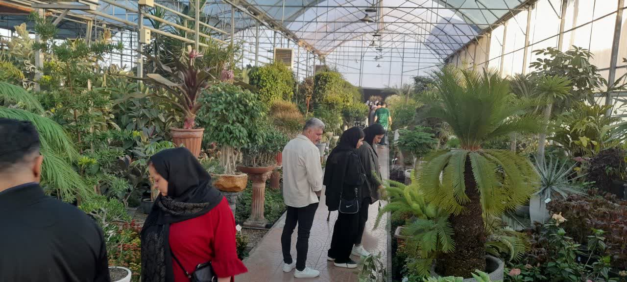 بازدید بیش از 4 هزار نفر از گلخانه‌های چهارباغ در ایام نوروز