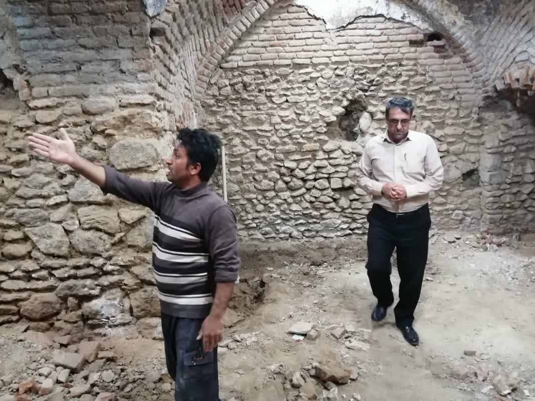 آغاز مرمت حمام تاریخی لج مهاباد آذربایجان غربی