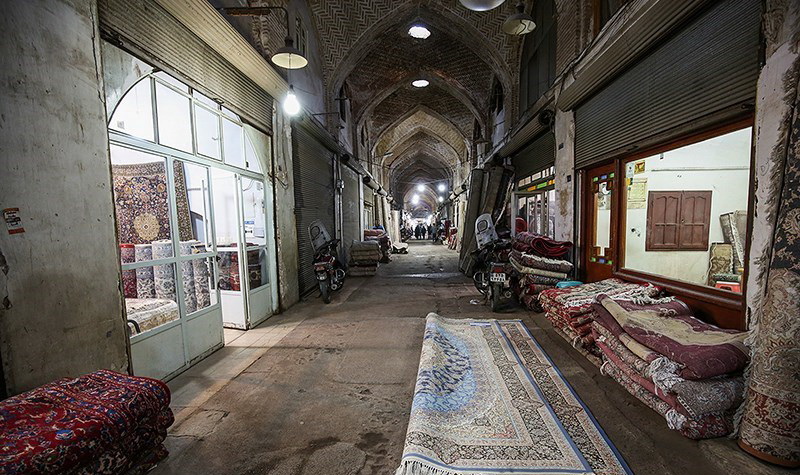 پروژه کف‌سازی راسته قیصریه بازار تاریخی قزوین آغاز شد