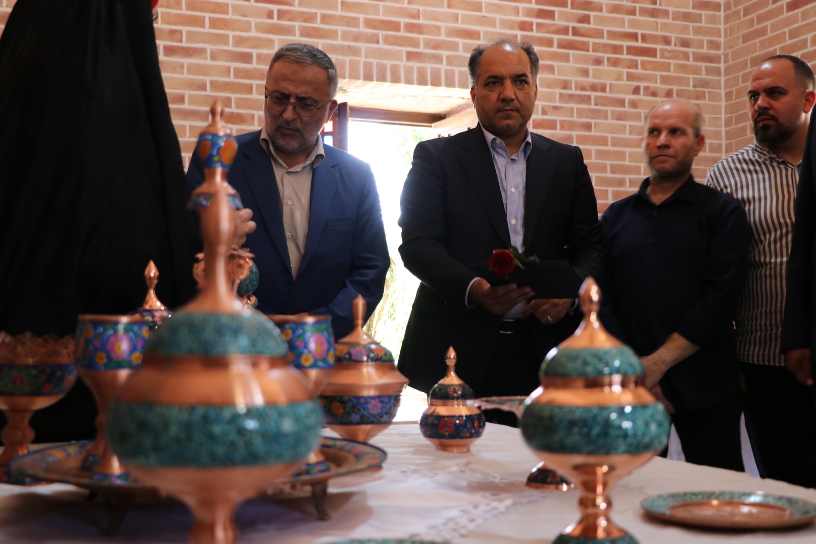افتتاح نمایشگاه صنایع دستی در دلیجان