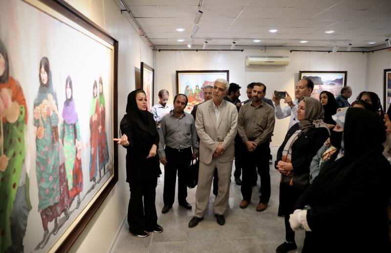 نمایش نقش‌هایی به رنگ واقعیت در نگارخانه میراث‌فرهنگی خوزستان