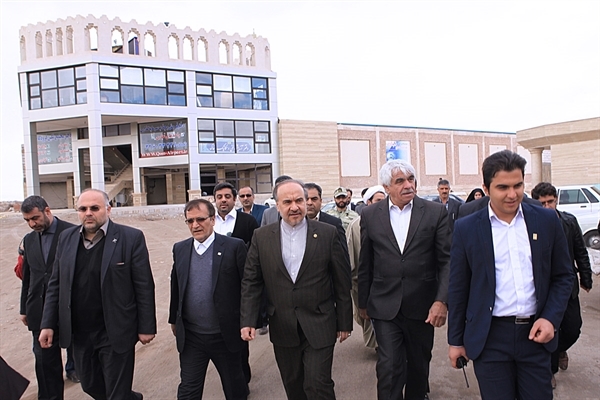 بازدید رئیس سازمان میراث‌فرهنگی از فرودگاه بین‌المللی قم در منطقه نمونه گردشگری طرلاب