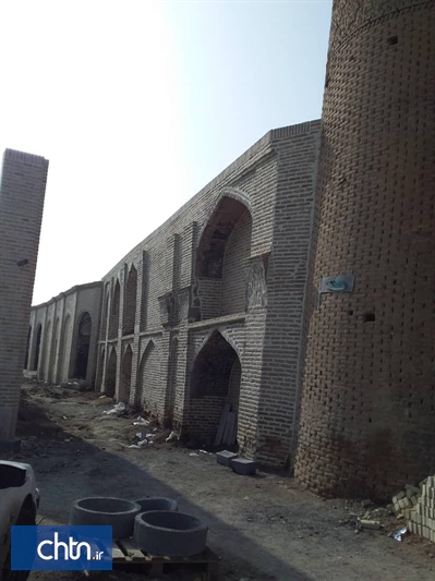 تکمیل فاز دوم مرمت و جداره‌سازی ضلع شرقی مسجد انقلاب ساوه
